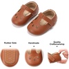image:imageFelix amp Flora Soft Sole Baby Shoes  Infant Baby Walking Shoes Moccasinss Rubber Sole Crib ShoesB22brown