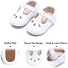 image:imageFelix amp Flora Soft Sole Baby Shoes  Infant Baby Walking Shoes Moccasinss Rubber Sole Crib ShoesB22white
