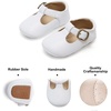 image:imageFelix amp Flora Soft Sole Baby Shoes  Infant Baby Walking Shoes Moccasinss Rubber Sole Crib ShoesB8527white