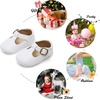 image:imageFelix amp Flora Soft Sole Baby Shoes  Infant Baby Walking Shoes Moccasinss Rubber Sole Crib ShoesB8527white