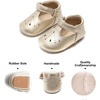 image:imageFelix amp Flora Soft Sole Baby Shoes  Infant Baby Walking Shoes Moccasinss Rubber Sole Crib ShoesB8528 Gold