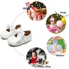 image:imageFelix amp Flora Soft Sole Baby Shoes  Infant Baby Walking Shoes Moccasinss Rubber Sole Crib ShoesB8705white