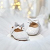 image:imageFelix amp Flora Soft Sole Baby Shoes  Infant Baby Walking Shoes Moccasinss Rubber Sole Crib ShoesB8712glitter White
