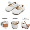 image:imageFelix amp Flora Soft Sole Baby Shoes  Infant Baby Walking Shoes Moccasinss Rubber Sole Crib ShoesB8712glitter White