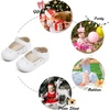 image:imageFelix amp Flora Soft Sole Baby Shoes  Infant Baby Walking Shoes Moccasinss Rubber Sole Crib ShoesB8717white