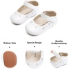 image:imageFelix amp Flora Soft Sole Baby Shoes  Infant Baby Walking Shoes Moccasinss Rubber Sole Crib ShoesB8717white
