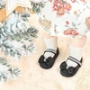 image:imageFelix amp Flora Soft Sole Baby Shoes  Infant Baby Walking Shoes Moccasinss Rubber Sole Crib ShoesB8718black