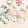 image:imageFelix amp Flora Soft Sole Baby Shoes  Infant Baby Walking Shoes Moccasinss Rubber Sole Crib ShoesB8718white