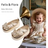 image:imageFelix amp Flora Soft Sole Baby Shoes  Infant Baby Walking Shoes Moccasinss Rubber Sole Crib ShoesB8731gold