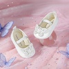 image:imageFelix amp Flora Soft Sole Baby Shoes  Infant Baby Walking Shoes Moccasinss Rubber Sole Crib ShoesB8731white