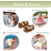 image:imageFelix amp Flora Soft Sole Baby Shoes  Infant Baby Walking Shoes Moccasinss Rubber Sole Crib ShoesBn41brown