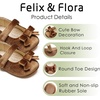 image:imageFelix amp Flora Soft Sole Baby Shoes  Infant Baby Walking Shoes Moccasinss Rubber Sole Crib ShoesBn41brown