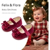 image:imageFelix amp Flora Soft Sole Baby Shoes  Infant Baby Walking Shoes Moccasinss Rubber Sole Crib ShoesBn41burgundy