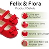 image:imageFelix amp Flora Soft Sole Baby Shoes  Infant Baby Walking Shoes Moccasinss Rubber Sole Crib ShoesBn41red