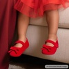 image:imageFelix amp Flora Soft Sole Baby Shoes  Infant Baby Walking Shoes Moccasinss Rubber Sole Crib ShoesBn41red