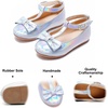 image:imageFelix amp Flora Toddler Flower Girl Dress Shoes  Baby Girl Ballet Mary Jane Flats for Party School WeddingB325silver