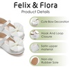 image:imageFelix amp Flora Toddler Flower Girl Dress Shoes  Baby Girl Ballet Mary Jane Flats for Party School WeddingBf04s Ivory White
