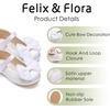 image:imageFelix amp Flora Toddler Flower Girl Dress Shoes  Baby Girl Ballet Mary Jane Flats for Party School WeddingBf04s White