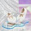 image:imageFelix amp Flora Toddler Flower Girl Dress Shoes  Baby Girl Ballet Mary Jane Flats for Party School WeddingBf04s White