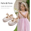 image:imageFelix amp Flora Toddler Flower Girl Dress Shoes  Baby Girl Ballet Mary Jane Flats for Party School WeddingBf08s Dark Nude