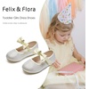 image:imageFelix amp Flora Toddler Flower Girl Dress Shoes  Baby Girl Ballet Mary Jane Flats for Party School WeddingBf08s Gold