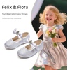 image:imageFelix amp Flora Toddler Flower Girl Dress Shoes  Baby Girl Ballet Mary Jane Flats for Party School WeddingBf08s Grey