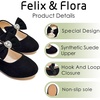 image:imageFelix amp Flora Toddler Flower Girl Dress Shoes  Baby Girl Ballet Mary Jane Flats for Party School WeddingBf15black
