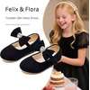 image:imageFelix amp Flora Toddler Flower Girl Dress Shoes  Baby Girl Ballet Mary Jane Flats for Party School WeddingBf15black