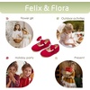 image:imageFelix amp Flora Toddler Flower Girl Dress Shoes  Baby Girl Ballet Mary Jane Flats for Party School WeddingBf15red