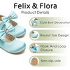 image:imageFelix amp Flora Toddler Flower Girl Dress Shoes  Baby Girl Ballet Mary Jane Flats for Party School WeddingBf15turquoise