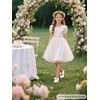 image:imageFelix amp Flora Toddler Flower Girl Dress Shoes  Baby Girl Ballet Mary Jane Flats for Party School WeddingBf15white
