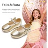 image:imageFelix amp Flora Toddler Flower Girl Dress Shoes  Baby Girl Ballet Mary Jane Flats for Party School WeddingBf24gold