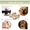 image:imageFelix amp Flora Toddler Flower Girl Dress Shoes  Baby Girl Ballet Mary Jane Flats for Party School WeddingBf24gold