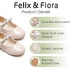 image:imageFelix amp Flora Toddler Flower Girl Dress Shoes  Baby Girl Ballet Mary Jane Flats for Party School WeddingBf24pl Nude