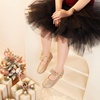 image:imageFelix amp Flora Toddler Flower Girl Dress Shoes  Girl Ballet Flats Party School Shoes WeddingB317 Glitter Gold