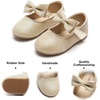 image:imageFelix amp Flora Toddler Flower Girl Dress Shoes  Girl Ballet Flats Party School Shoes WeddingB317 Glitter Gold