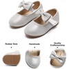 image:imageFelix amp Flora Toddler Flower Girl Dress Shoes  Girl Ballet Flats Party School Shoes WeddingB317 Glitter Silver