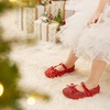 image:imageFelix amp Flora Toddler Flower Girl Dress Shoes  Girl Ballet Flats Party School Shoes WeddingB802glitter Red