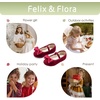 image:imageFelix amp Flora Toddler Flower Girl Dress Shoes  Girl Ballet Flats Party School Shoes WeddingB803burgundy