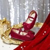 image:imageFelix amp Flora Toddler Flower Girl Dress Shoes  Girl Ballet Flats Party School Shoes WeddingB803burgundy