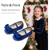 image:imageFelix amp Flora Toddler Flower Girl Dress Shoes  Girl Ballet Flats Party School Shoes WeddingB803navy Blue