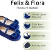 image:imageFelix amp Flora Toddler Flower Girl Dress Shoes  Girl Ballet Flats Party School Shoes WeddingB803navy Blue