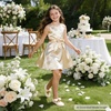 image:imageFelix amp Flora Toddler Flower Girl Dress Shoes  Girl Ballet Flats Party School Shoes WeddingB816champagne Gold