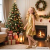 image:imageFelix amp Flora Toddler Flower Girl Dress Shoes  Girl Ballet Flats Party School Shoes WeddingB821glitter Gold