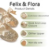 image:imageFelix amp Flora Toddler Flower Girl Dress Shoes  Girl Ballet Flats Party School Shoes WeddingB821glitter Gold