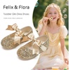 image:imageFelix amp Flora Toddler Flower Girl Dress Shoes  Girl Ballet Flats Party School Shoes WeddingB821glitter Gold