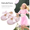 image:imageFelix amp Flora Toddler Flower Girl Dress Shoes  Girl Ballet Flats Party School Shoes WeddingB821glitter Pink
