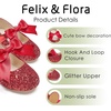 image:imageFelix amp Flora Toddler Flower Girl Dress Shoes  Girl Ballet Flats Party School Shoes WeddingB821glitter Red