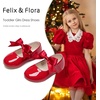 image:imageFelix amp Flora Toddler Flower Girl Dress Shoes  Girl Ballet Flats Party School Shoes WeddingB821red