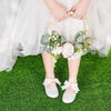 image:imageFelix amp Flora Toddler Flower Girl Dress Shoes  Girl Ballet Flats Party School Shoes WeddingB821s White